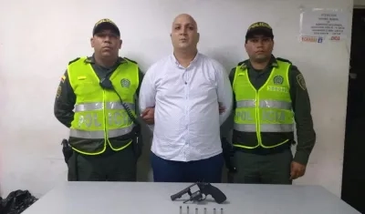 Fabio Alonso Gómez Ordoñez, presunto ladrón cuando fue capturado en 2018.