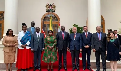Vicepresidenta Francia Márquez en la reunión con el Presidente de Kenia, William Ruto.
