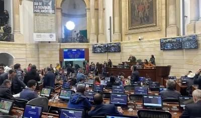 Congreso de Colombia en la aprobación del PND.