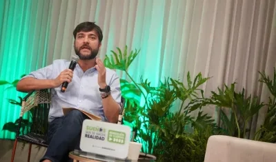 El alcaldeJaime Pumarejo durante la rendición de cuentas