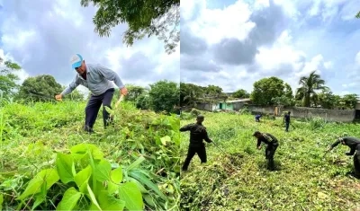 Jornadas de limpieza en los Barrios Chambacú y Santa Elena de Baranoa.