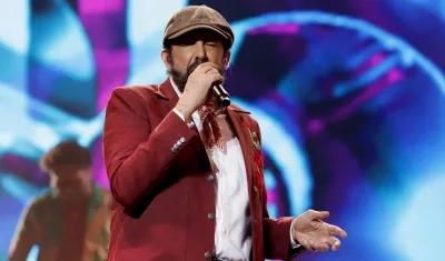 El cantante dominicano Juan Luis Guerra en concierto en el Coliseo José Miguel Agrelot, en San Juan, Puerto Rico. 