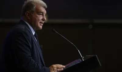 El presidente del FC Barcelona, Joan Laporta.