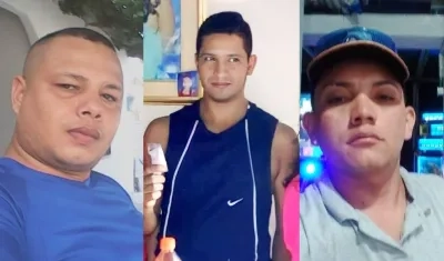 Los tres hombres asesinados. 