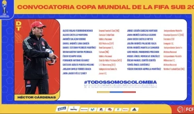 La lista definitiva de la Selección Sub-20.