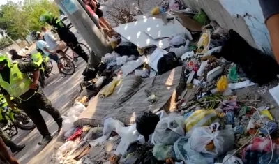 Lugar donde fueron hallados los restos óseos. 