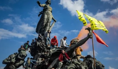 Imagen de la manifestación en París.