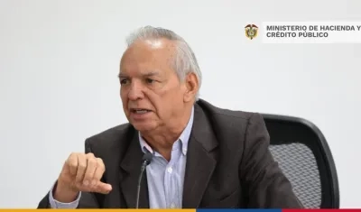 El ministro de Hacienda, Ricardo Bonilla.