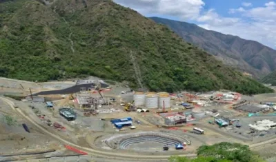 Imagen de la mina de Buriticá.