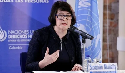 La relatora especial de la ONU sobre la trata de personas, Siobhán Mullally.