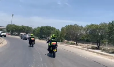 Operativo de la Policía en el Corredor Portuario. 