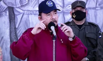 El presidente de Nicaragua, Daniel Ortega.