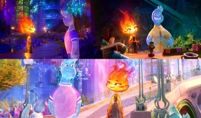 Algunos fragmentos de Elemental, la nueva película de Pixar.