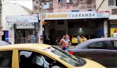 Pelea en el barrio Chiquinquirá. 