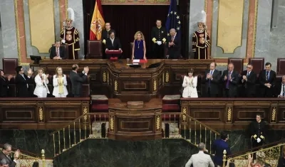 El Presidente Gustavo Petro en el Congreso español.
