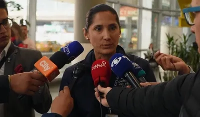 La Defensora Regional Bogotá, Xiomara Ramos.