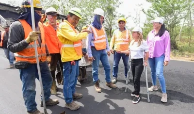 Avanza la mejora de tres corredores viales del Atlántico.