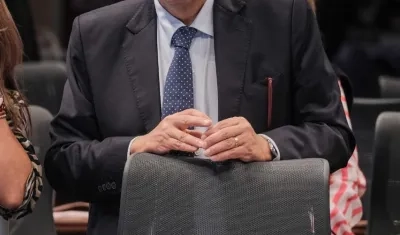 El Ministro del Interior, Luis Fernando Velasco.