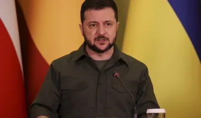 El presidente de Ucrania, Volodímir Zelenski.