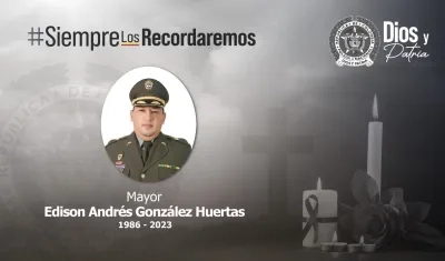 Mayor General Édinson González, asesinado