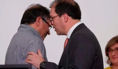 El Presidente Gustavo Petro y el Fiscal Francisco Barbosa.