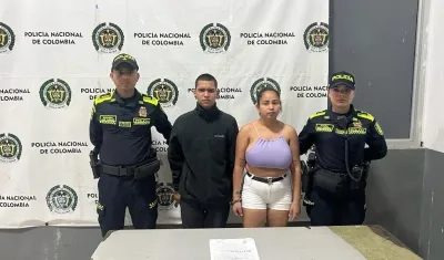 María Gabriela Queipos Lorves y Hernando José Peñuela Ávila, capturados