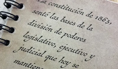 Apartes de la Constitución de los Estados Unidos de Colombia de 1863