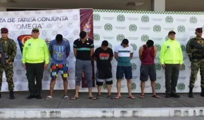 Los siete señalados disidencias de las FARC capturados este lunes