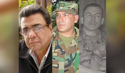 General Iván Ramírez, y los coroneles Publio Hernán Mejía Gutiérrez, Juan Carlos Figueroa Suárez, todos en retiro, sancionados por Estados Unidos por violación a los Derechos Humanos.