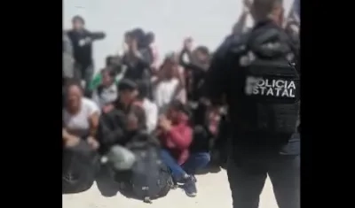 Algunos de los 113 migrantes rescatados en México, en frontera con EE.UU.