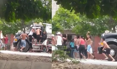 El asalto a camión cisterna en Rebolo