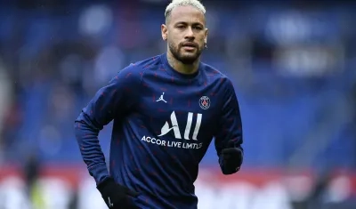 Neymar, delantero brasileño del París Saint Germain. 