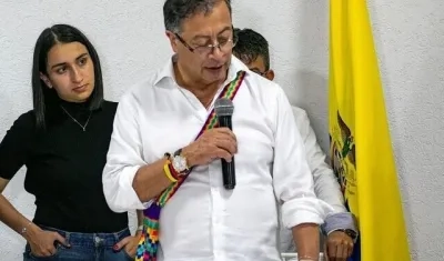 El Presidente Petro y su Jefa de Gabinete, Laura Sarabia.