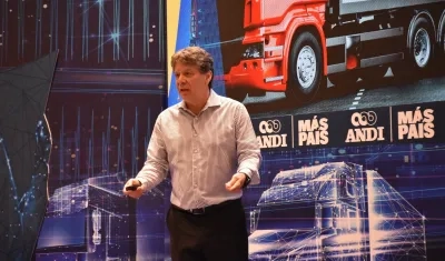 Bruce Mac Master, presidente de la Andi, en el Congreso de logística, zonas francas y puertos.