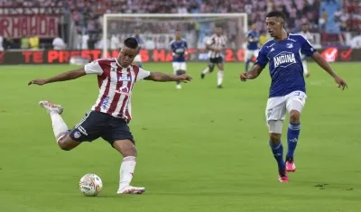 Luis Sandoval es el máximo goleador de Junior en la Liga con tres tantos.