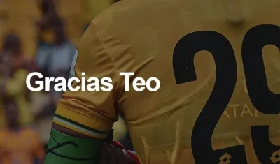 La imagen de Teo con la que Atlético Bucaramanga anunció la terminación del contrato