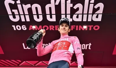 Geraint Thomas había cedido el liderato del Giro el pasado sábado.