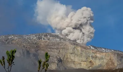 El volcán Nevado del Ruiz se encuentra en alerta naranja desde el pasado 31 de marzo.