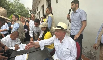 Álvaro Uribe en Santa Fe de Antioquia