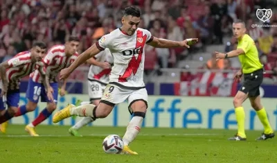 Falcao ha marcado ocho goles en 54 partidos con el Rayo Vallecano.