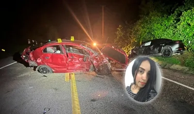 Gisel Villalobos murió en este fatal accidente en la Vía al Mar. 