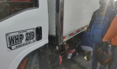 Accidente en la entrada de Pital de Megua, corregimiento de Baranoa.