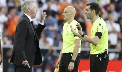 El técnico del Real Madrid, Carlo Ancelotti.