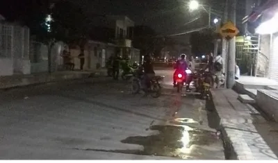 En el lugar fue baleado el joven Víctor Manuel De la Hoz.