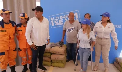 Ayudas entregadas a las familias damnificadas en Malambo