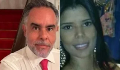 Armando Benedetti y Mónica López Sierra Rosado.