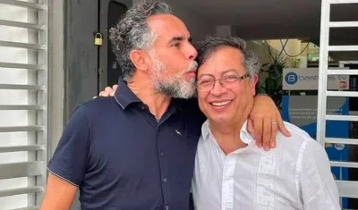Armando Benedetti y Gustavo Petro.