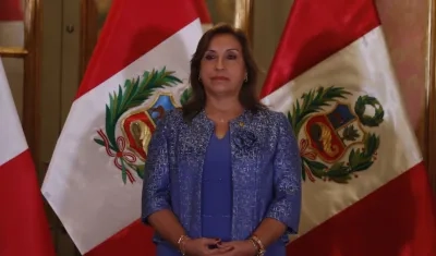 La presidenta de Perú, Dina Boluarte.