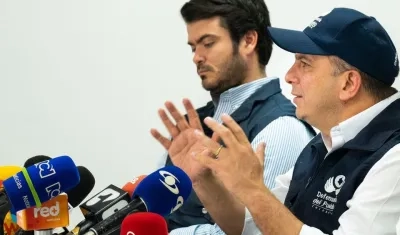Carlos Camargo en rueda de prensa en Barranquilla