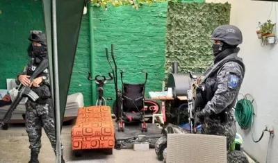 Imagen del allanamiento.